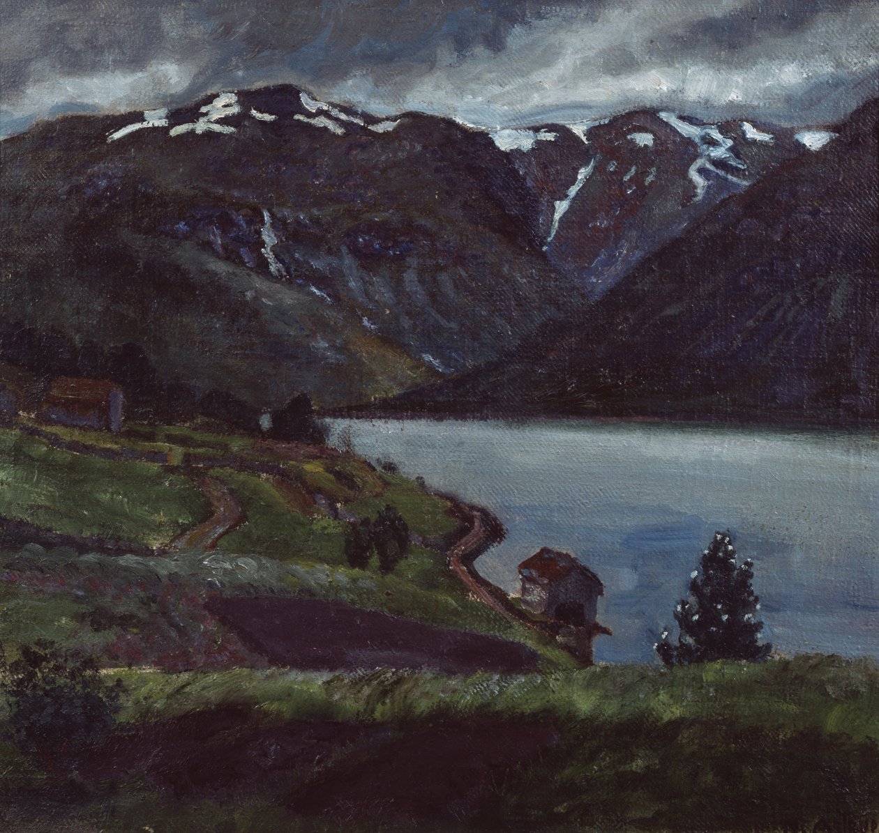 Sjöbod av Nikolai Astrup