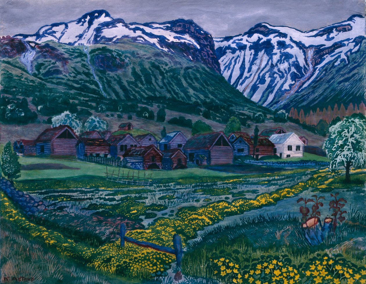 Smörblommakväll av Nikolai Astrup