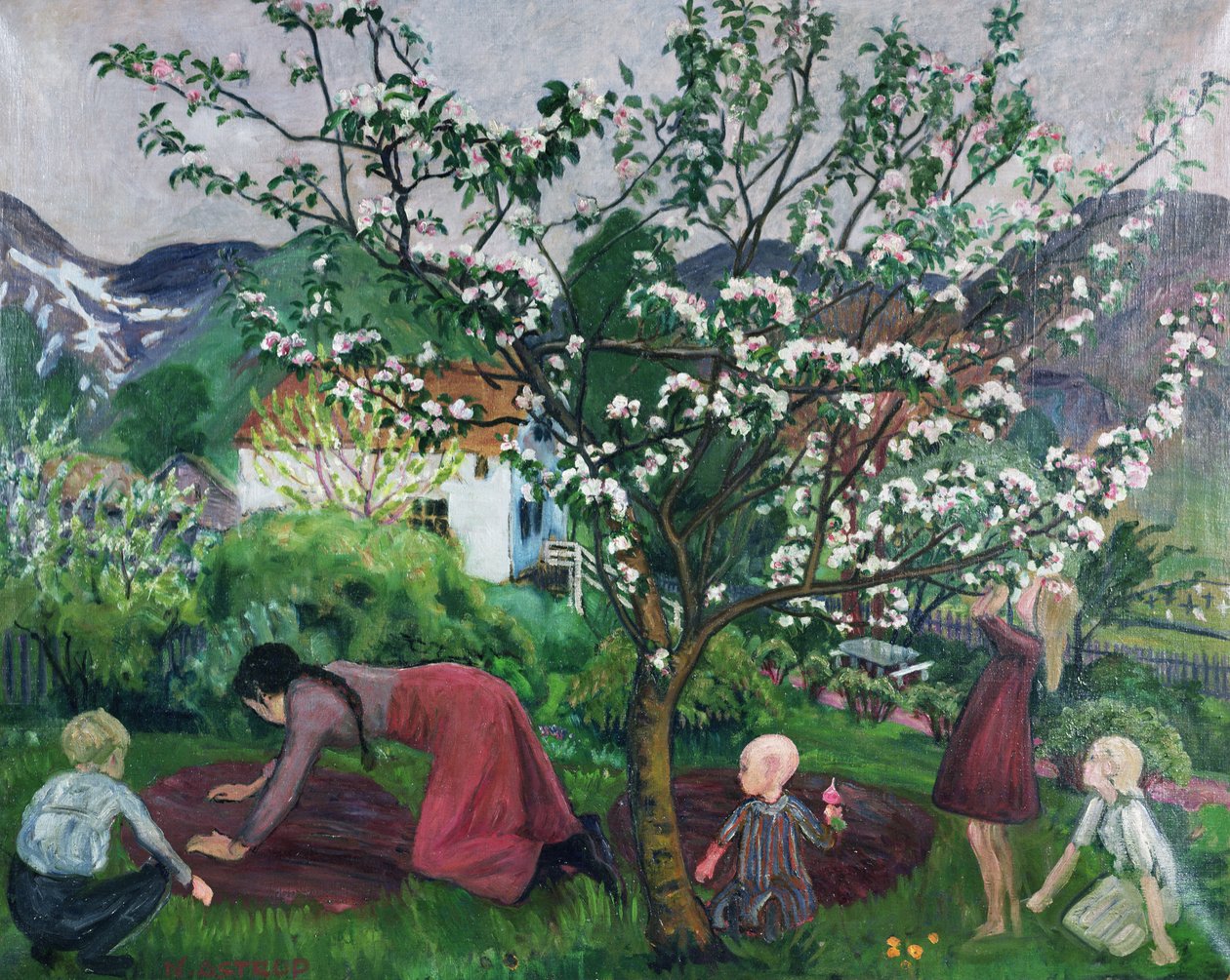 In the Garden, ca 1914-15 (olja på duk) av Nikolai Astrup