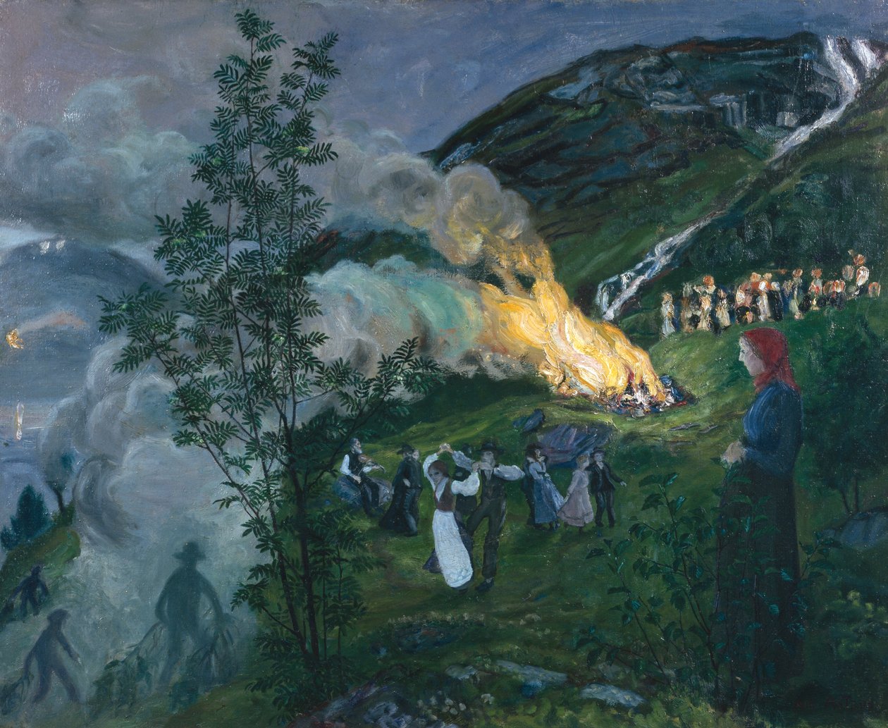 Midsommarbrasa av Nikolai Astrup