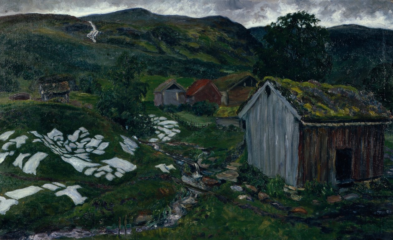 Regnig väderstämning av Nikolai Astrup