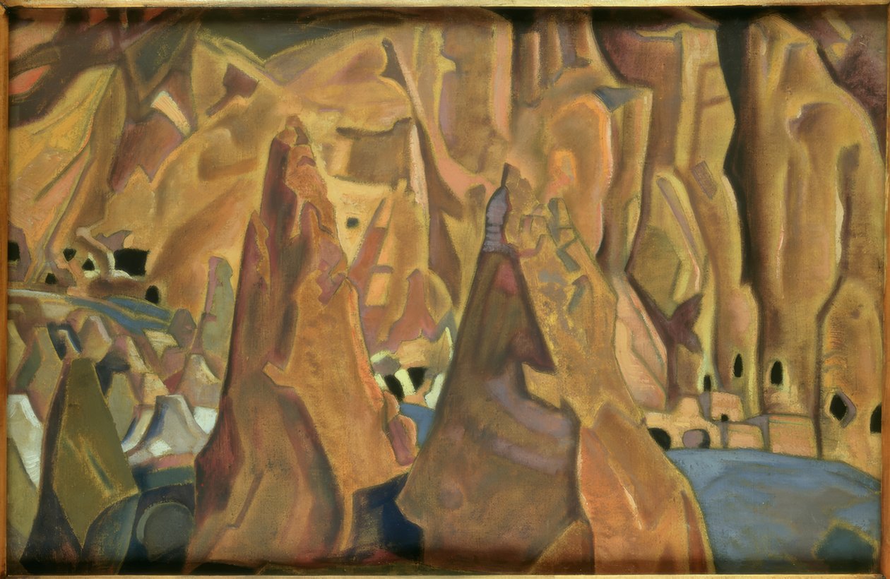 Carlsbad Caverns / målning av N.K. Roerich av Nikolai Konstantinowitsch Roerich
