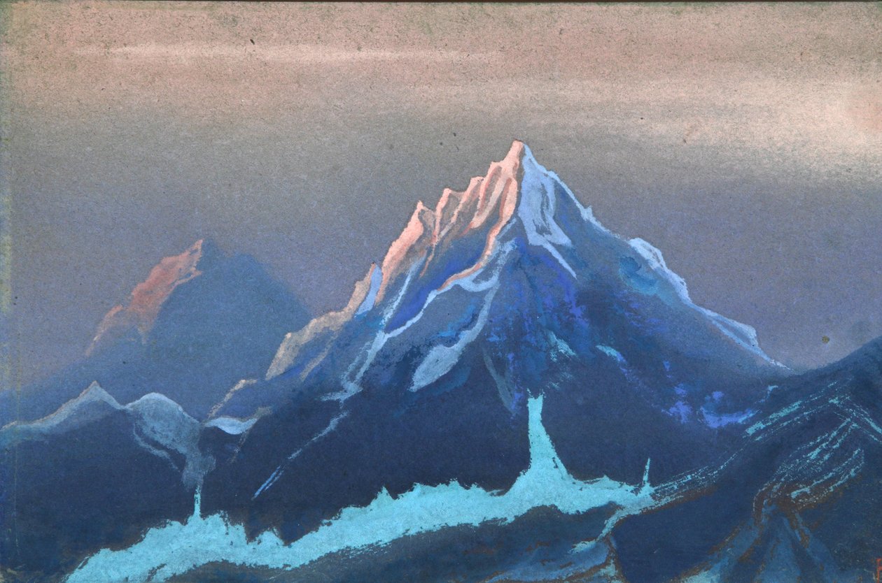 Himalaya, 1943 av Nikolai Konstantinowitsch Roerich