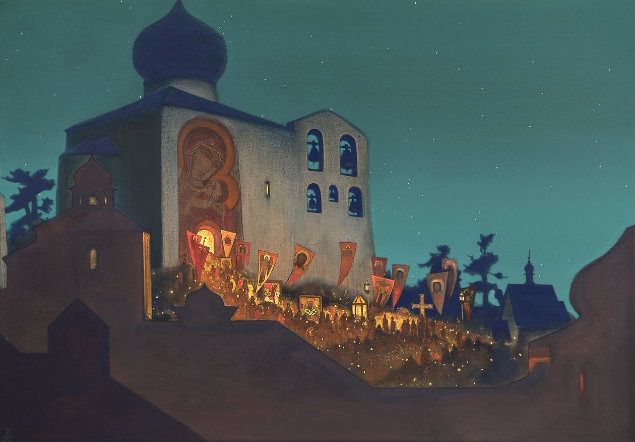 Rysk påsk, 1924 av Nikolai Konstantinowitsch Roerich