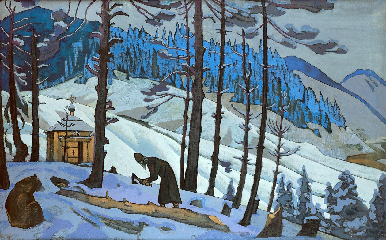 Byggaren Sankt Sergius, 1925. av Nikolai Konstantinowitsch Roerich