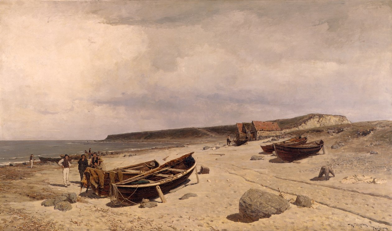 En del av stranden från Jæren av Nikolai Martin Ulfsten