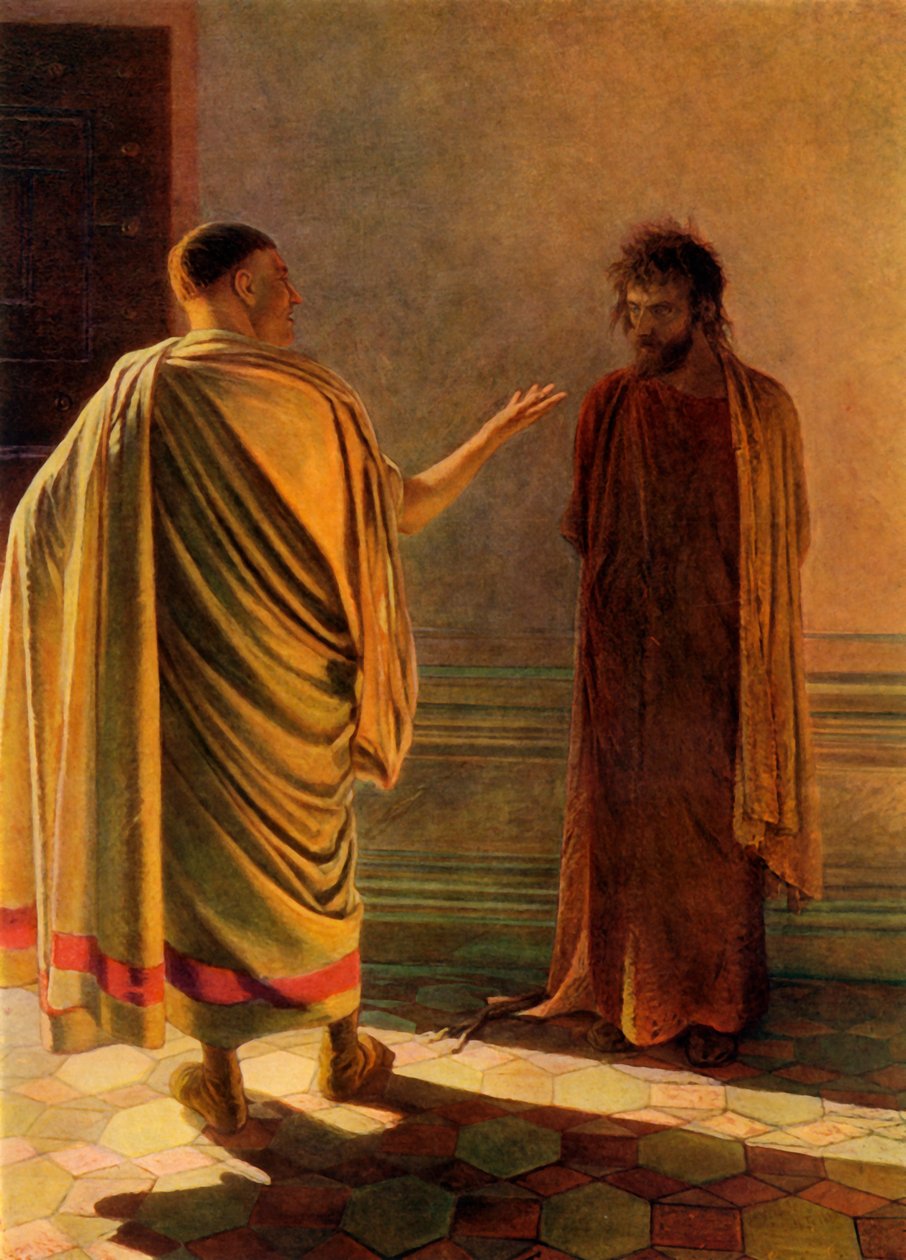 "Vad är sanning", 1890, 1965. av Nikolay Ge