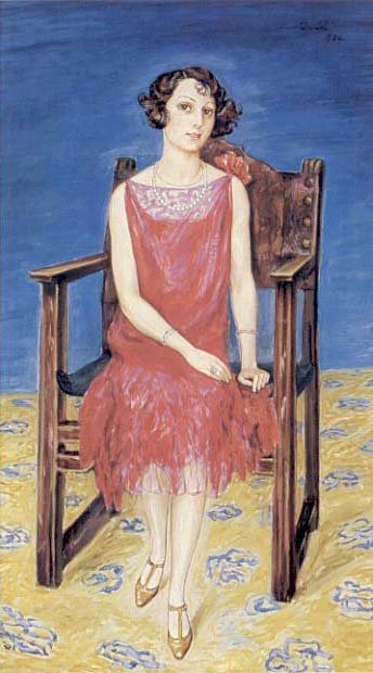 Portrait of Mrs. Eva Bonnier av Nils von Dardel