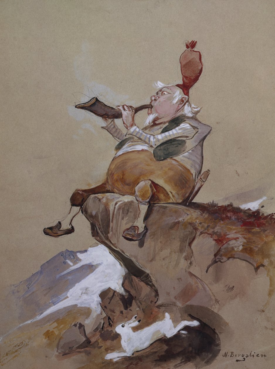 Jaktlur / hunting horn av Nils Bergslien