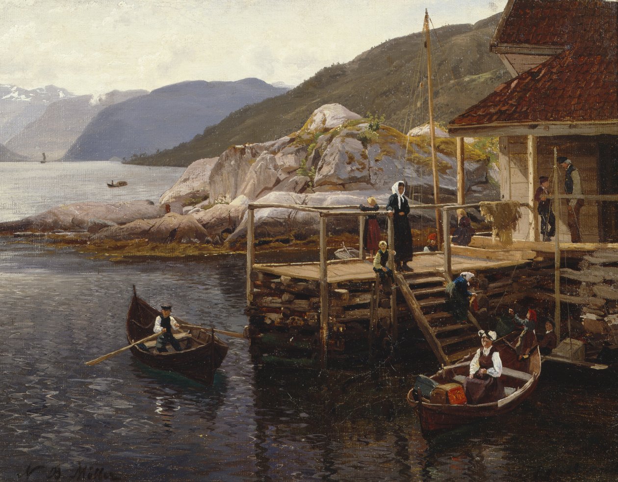 Från Balestrand (olja på duk) av Nils Bjørnsen Møller