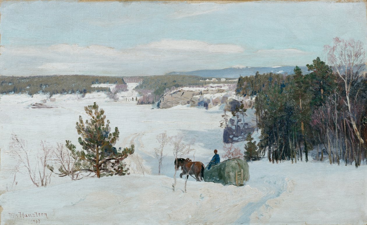 Vinterlandskap av Nils Hansteen