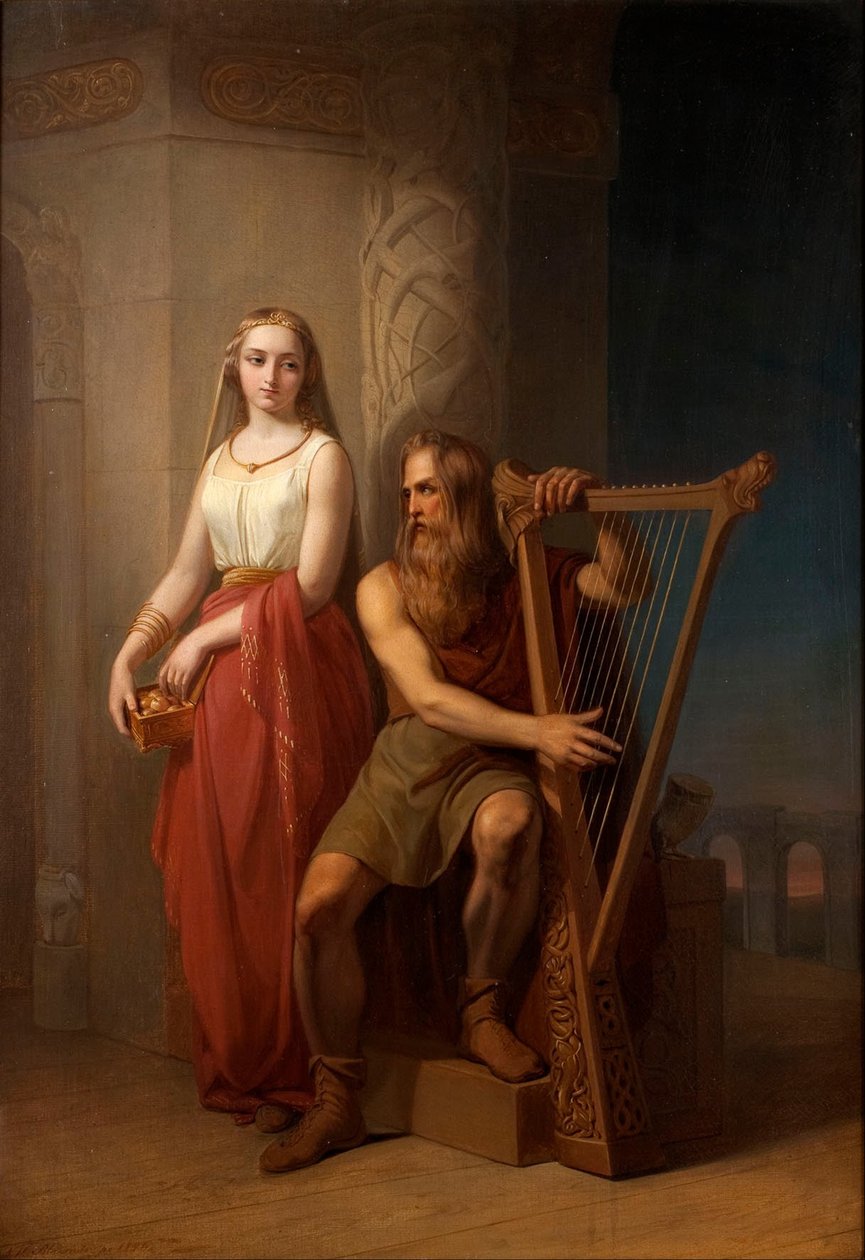 Itun och Bragy, 1846 av Nils Jakob Blommér