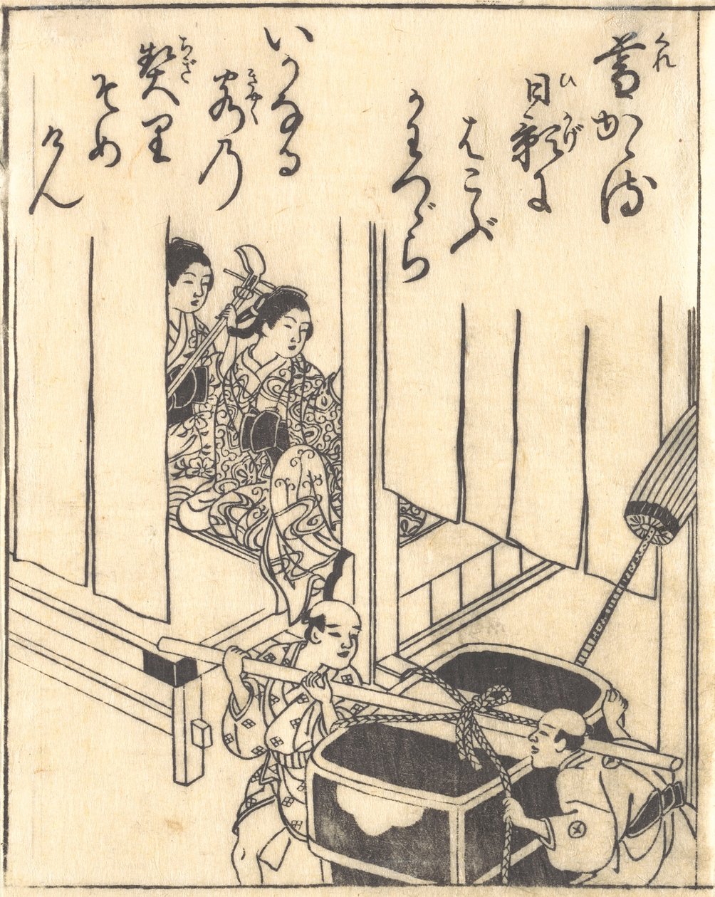 Skriva ut. av Nishikawa Sukenobu