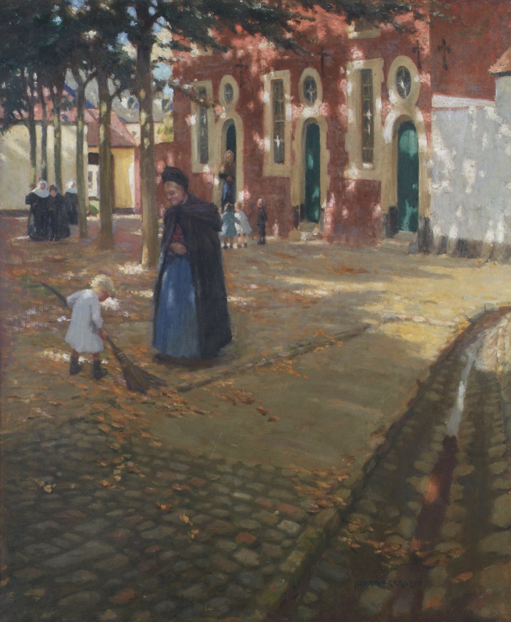 Solsken i Beguinage av Norman Garstin