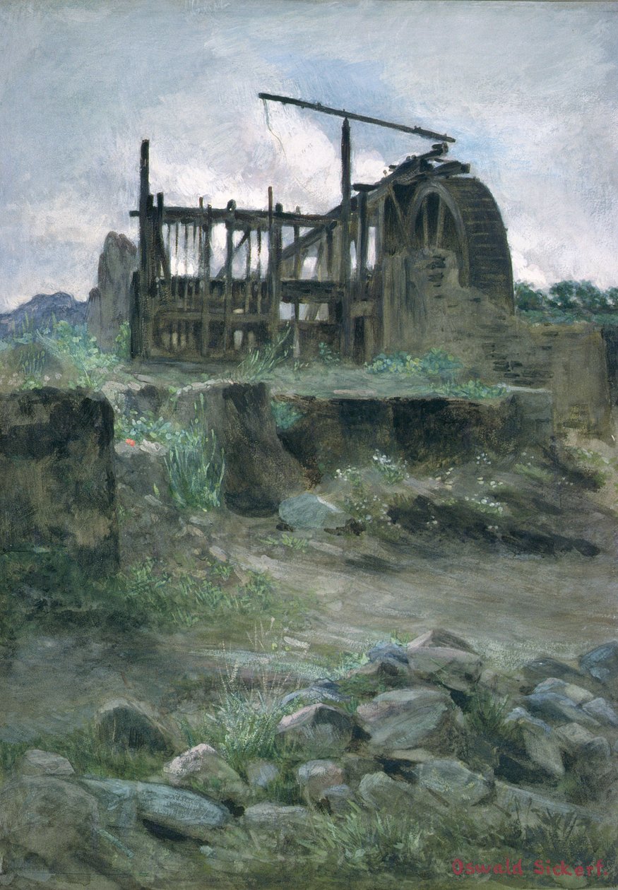 En kornisk plåtgruva, 1800-talet av O.A. Sickert