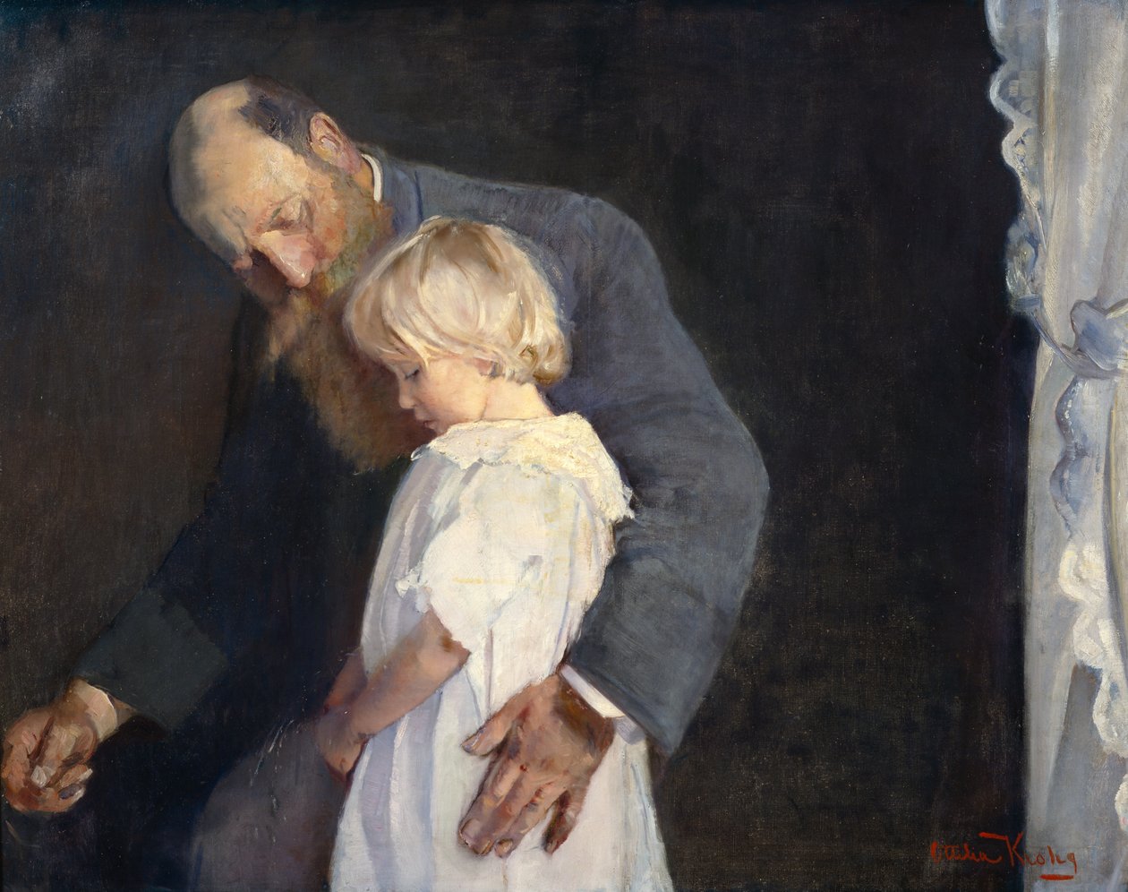 Stackars lilla (Christian Rogh och Nana) av Oda Krohg