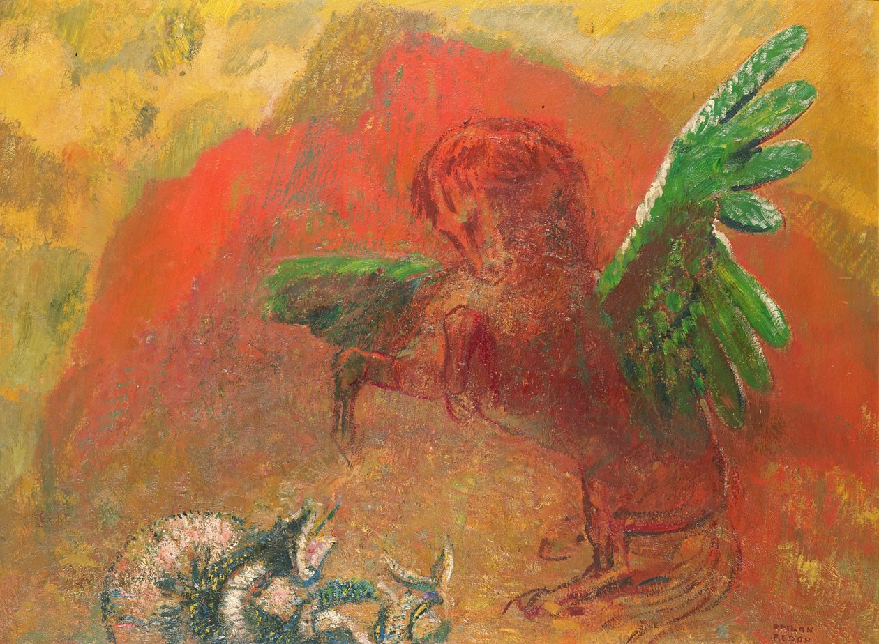 Pegasus Triumphantswed av Odilon Redon