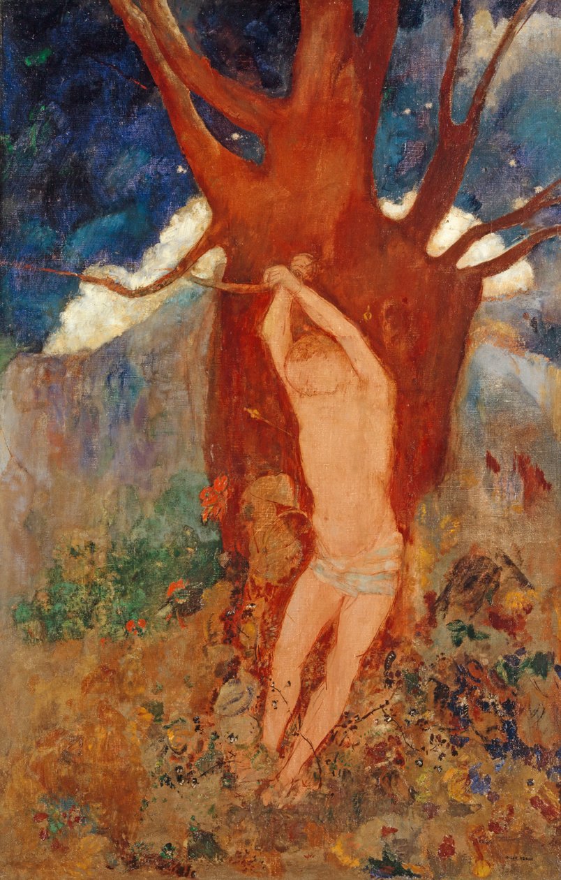 Sankt Sebastian, 1910 av Odilon Redon