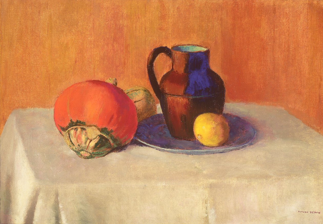 Stilleben med en kanna, c.1901-03 av Odilon Redon