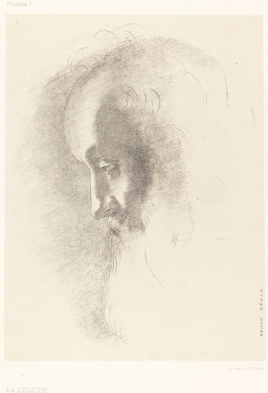 A La Vieillesse (Till ålderdom) av Odilon Redon