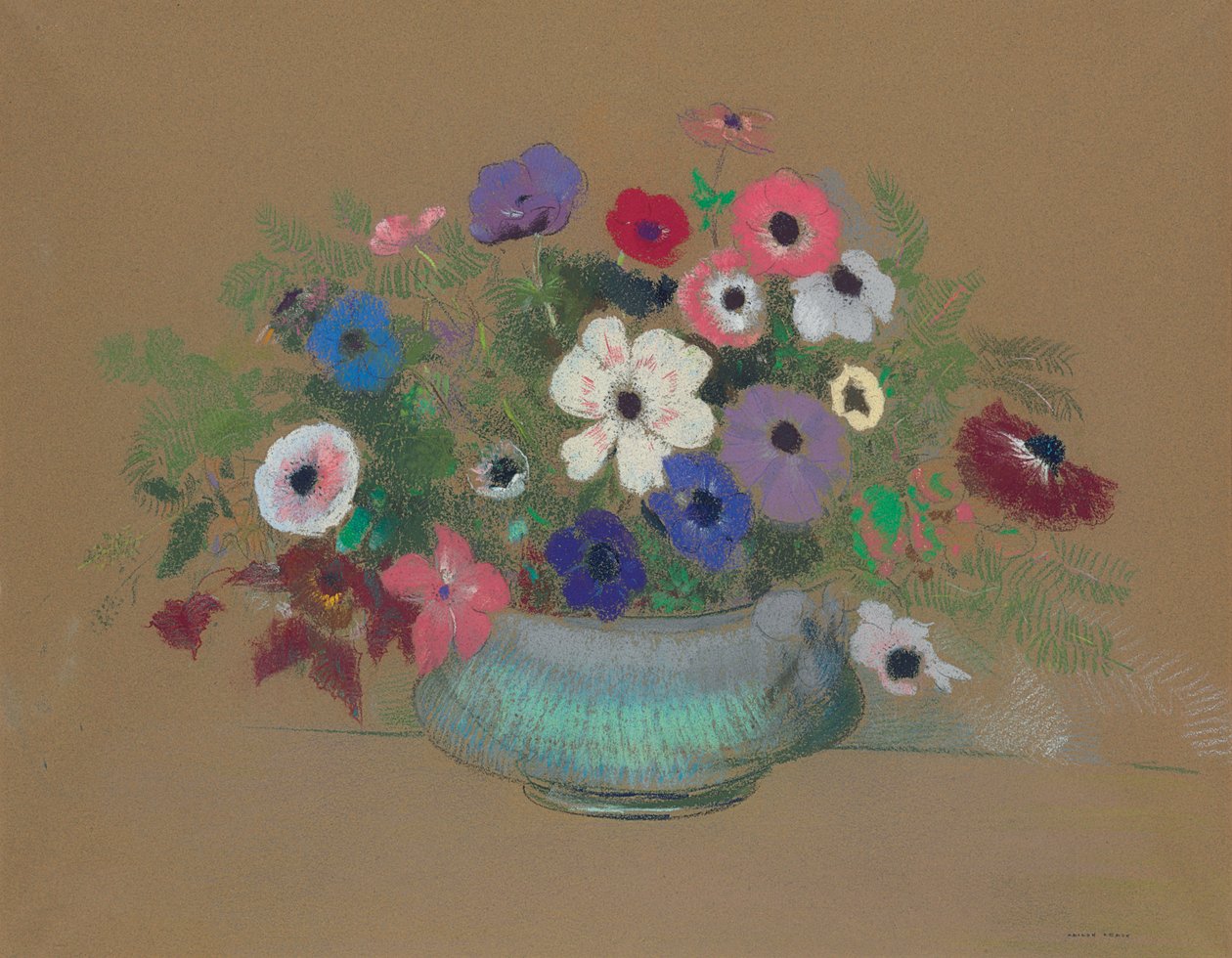 Anemoner av Odilon Redon