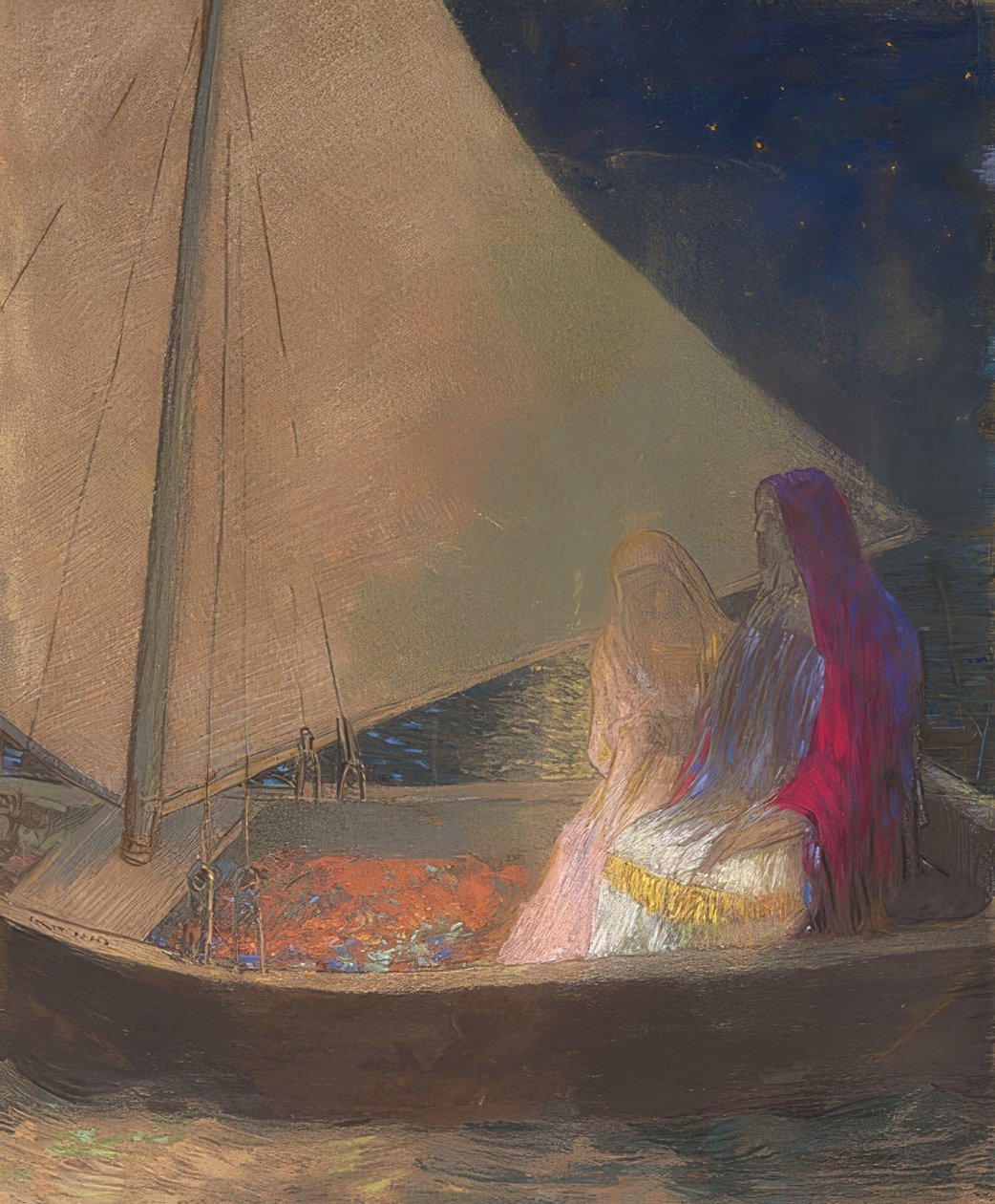 Barken. Omkring 1902 av Odilon Redon