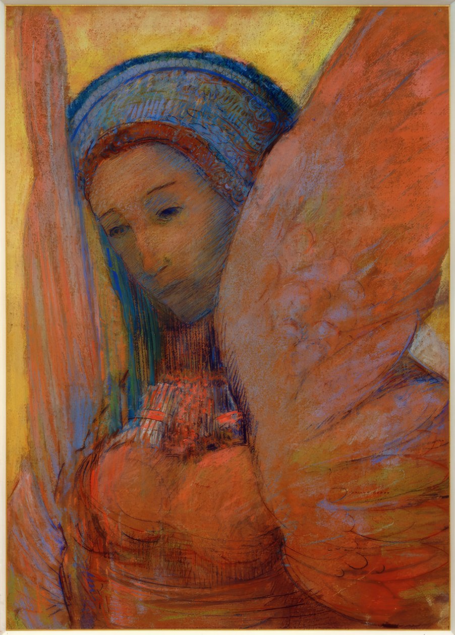 Die Lyra (sfinxen) av Odilon Redon