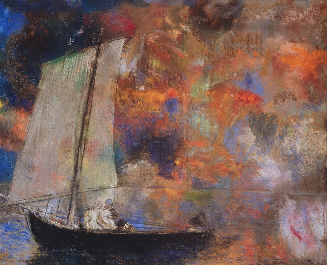 Flower Clouds, ca 1903 (pastell på papper) av Odilon Redon