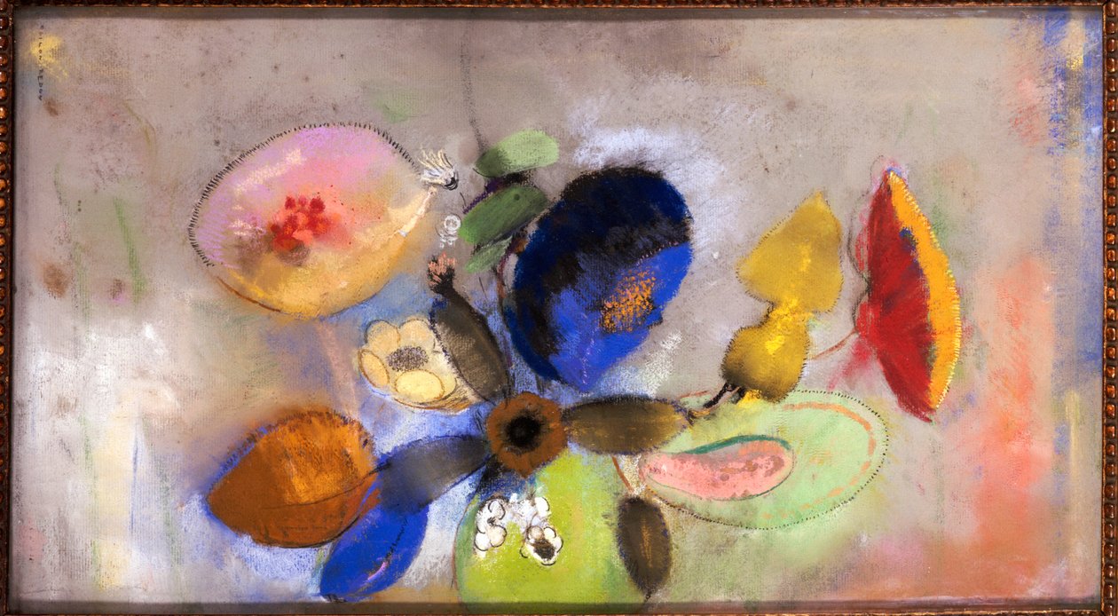 Blommor, 1907-10 av Odilon Redon