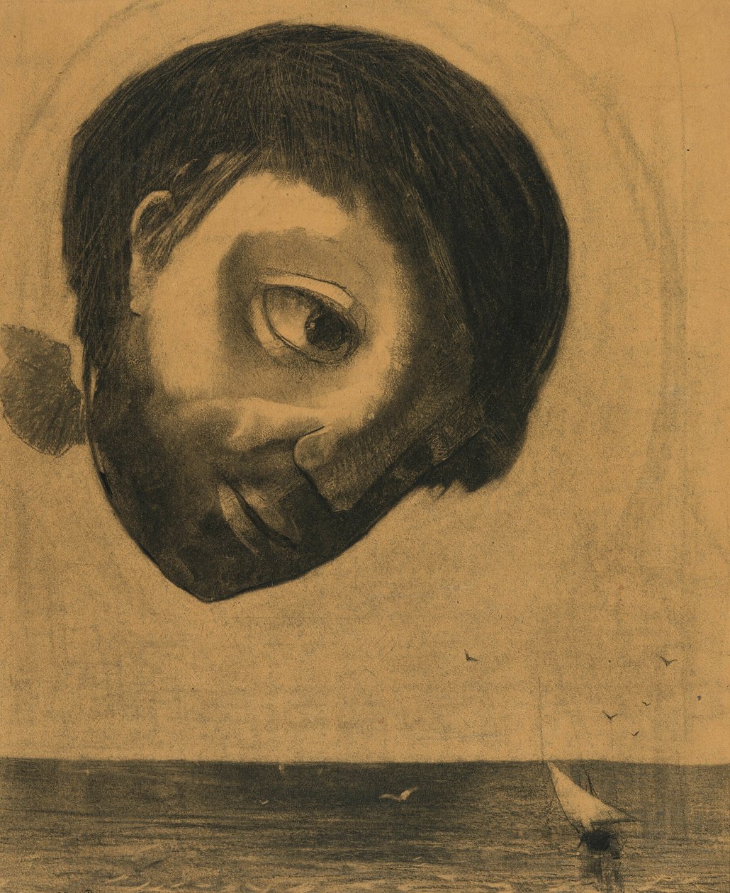 Vattnets väktarande ande av Odilon Redon