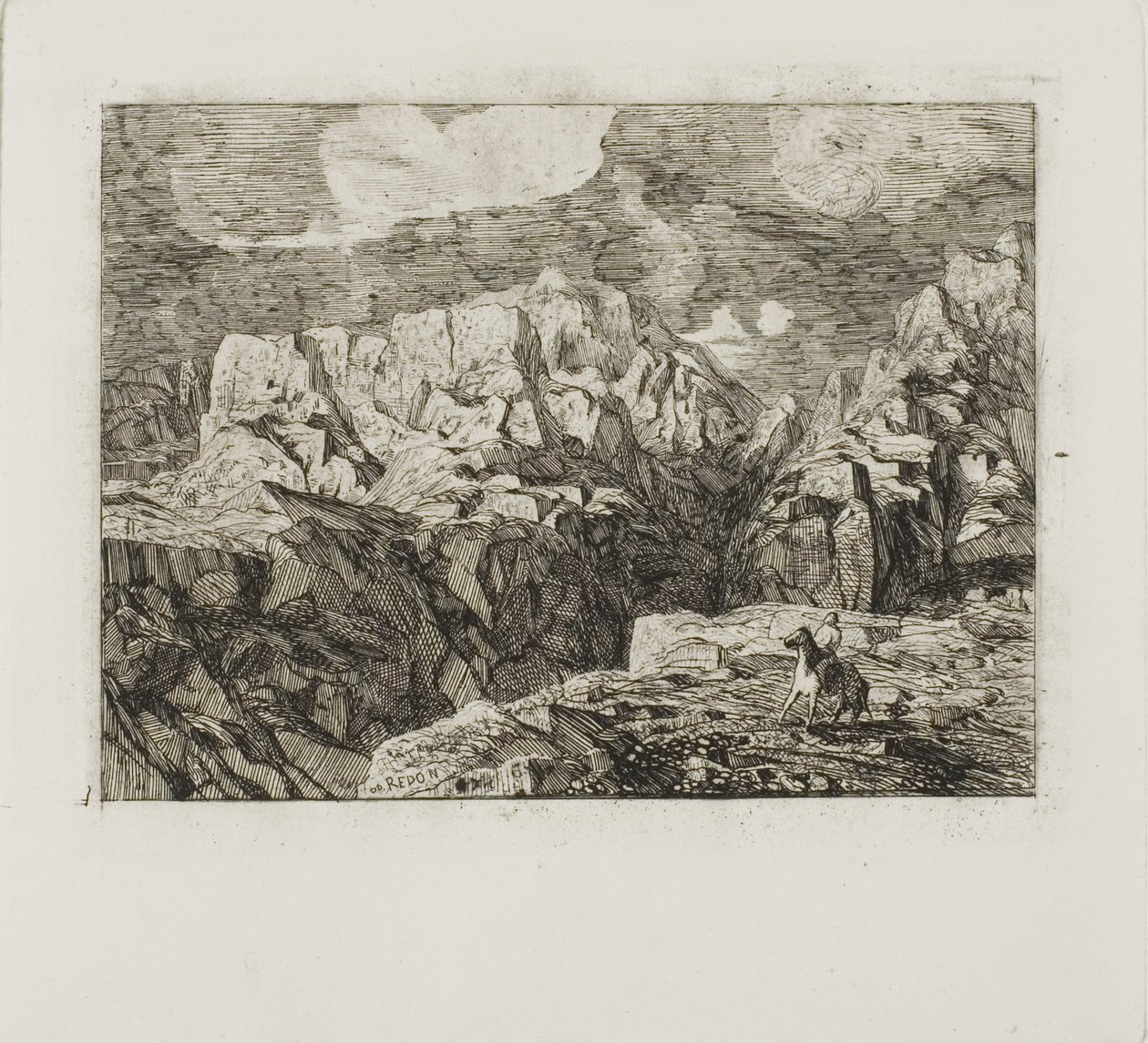 Ryttare i bergen av Odilon Redon
