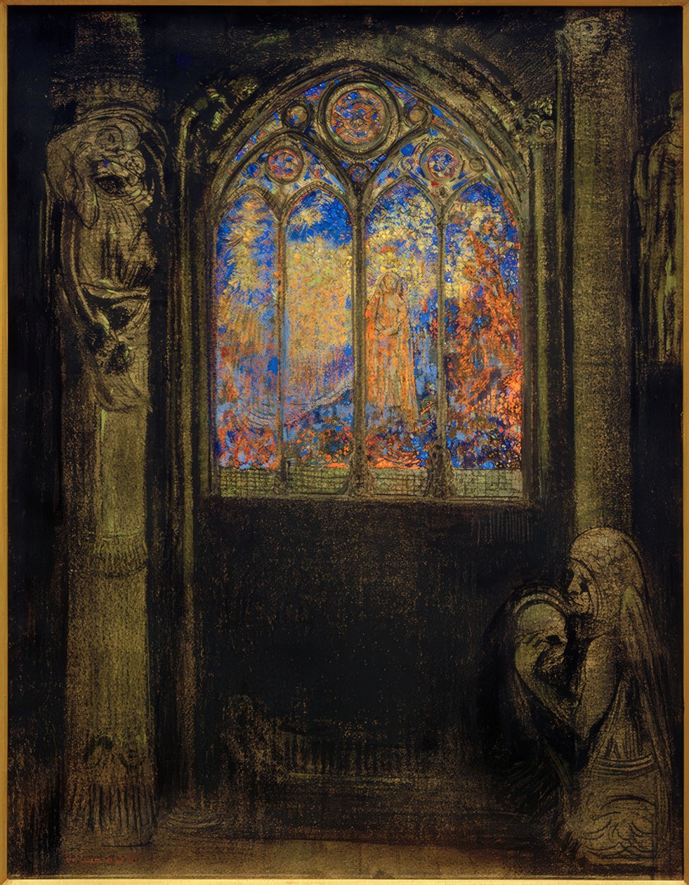 Fönster i kyrkan av Odilon Redon