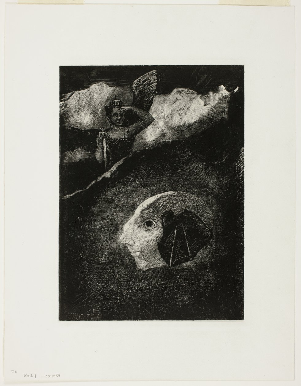 Limbo, tallrik fyra från In Dreams av Odilon Redon
