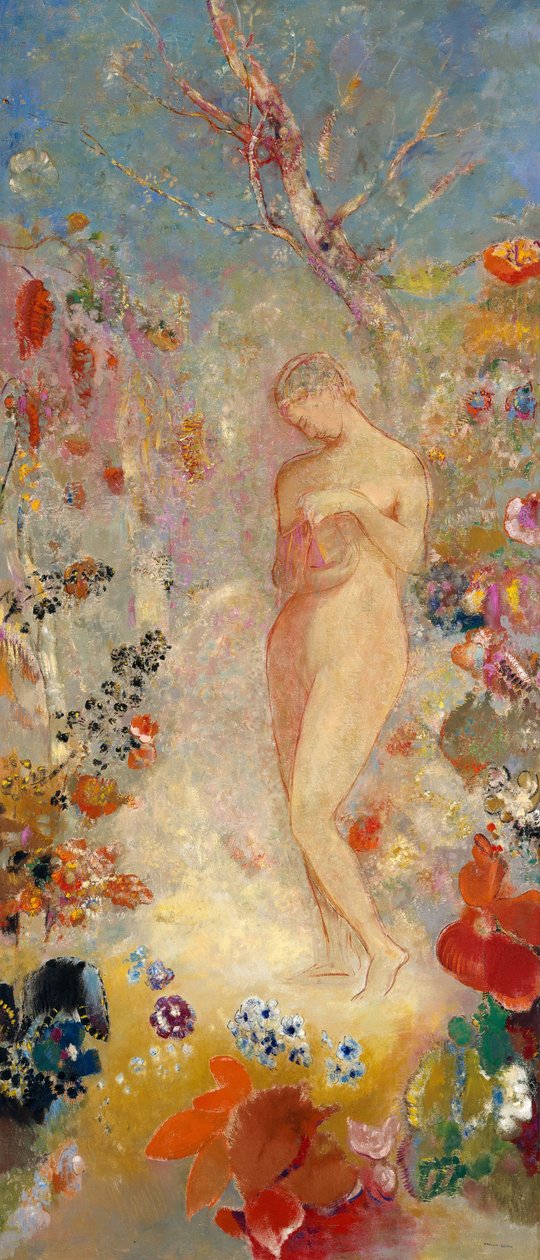 Pandora, ca 1914 av Odilon Redon