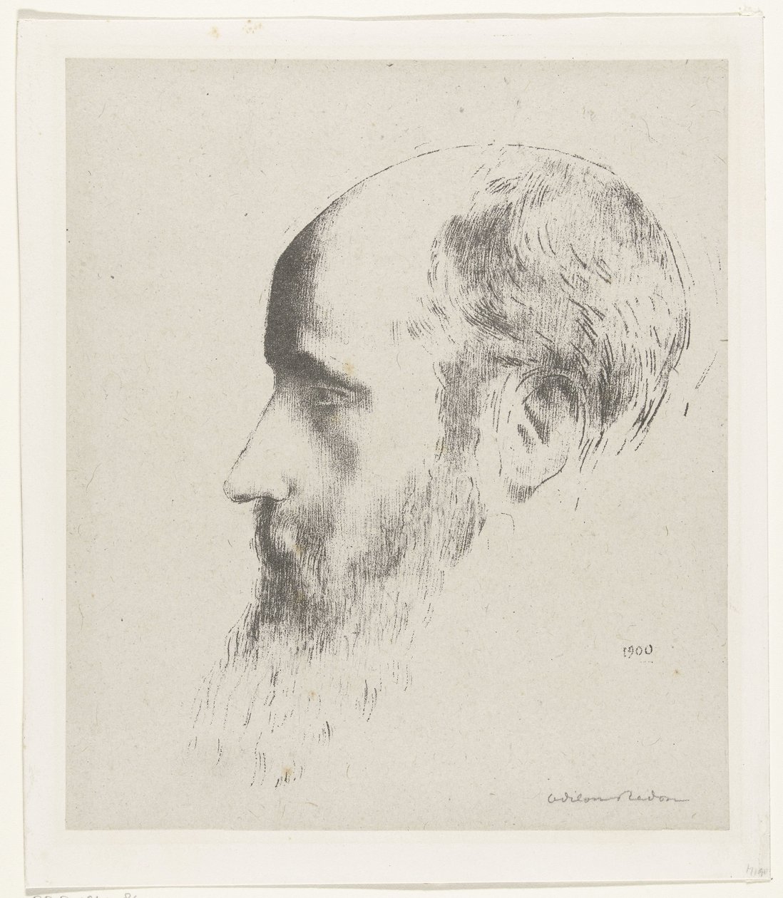 Porträtt av Edouard Vuillard av Odilon Redon