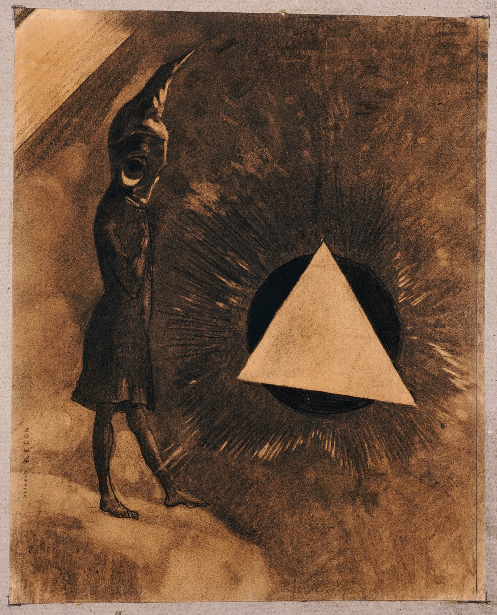 Bekymmer för Absolute.Philosopher, 1881 av Odilon Redon