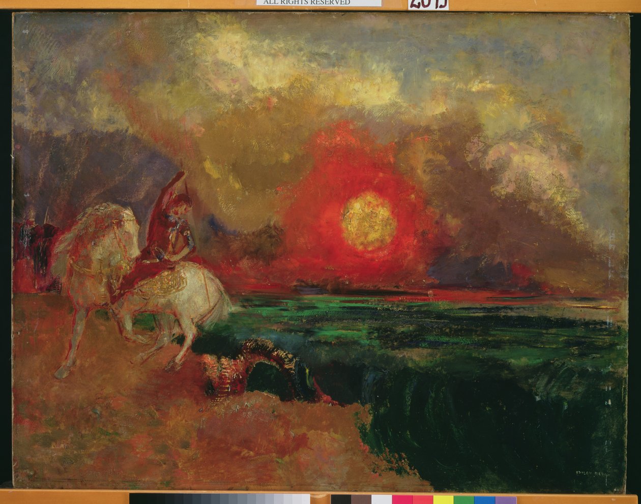 St George och draken av Odilon Redon