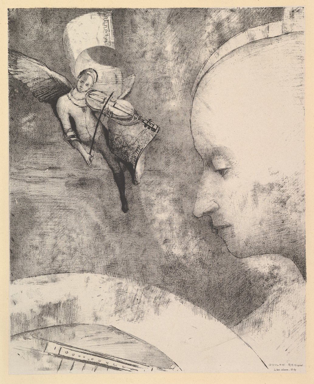 Den himmelska konsten, 1894. av Odilon Redon