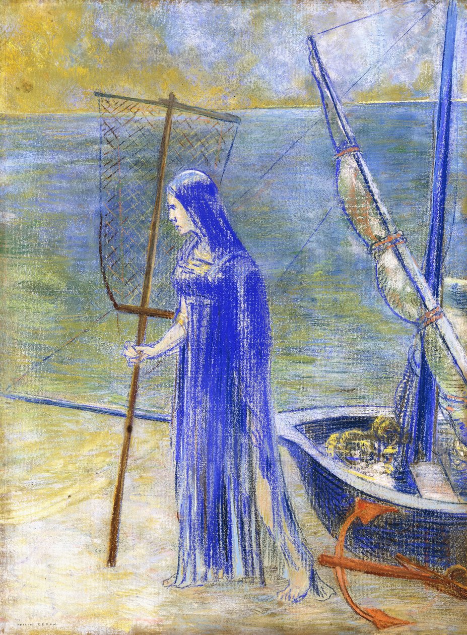 Fiskaren, 1900 av Odilon Redon