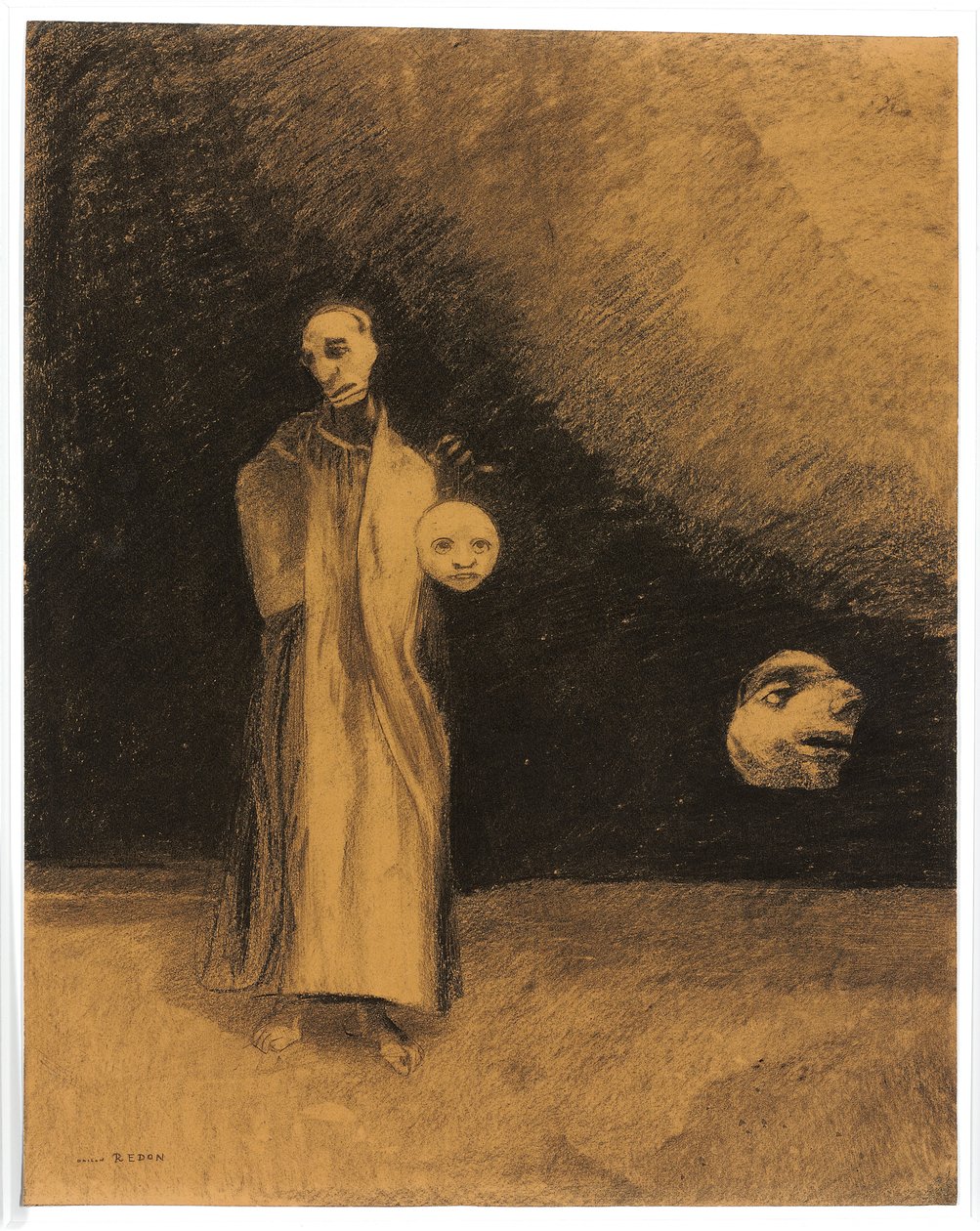Mardrömmen, 1881 av Odilon Redon