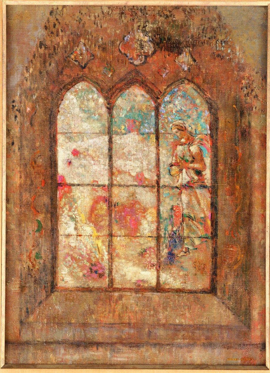 Fönstret i målat glas av Odilon Redon