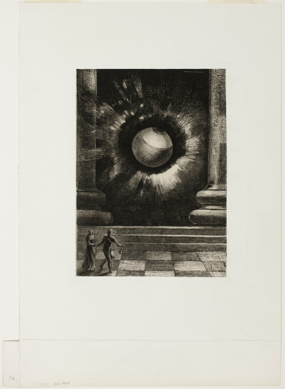 Vision, tallrik åtta från In Dreams av Odilon Redon