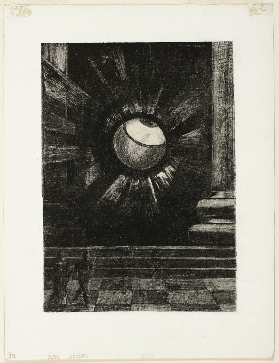 Vision, tallrik åtta från In Dreams av Odilon Redon