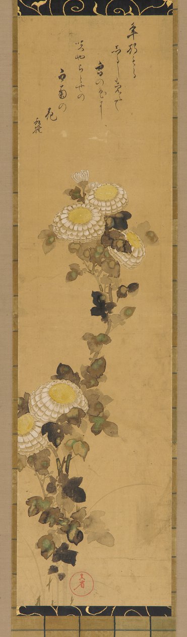 Krysantemum, 1700-1800-tal. av Ogata Kenzan