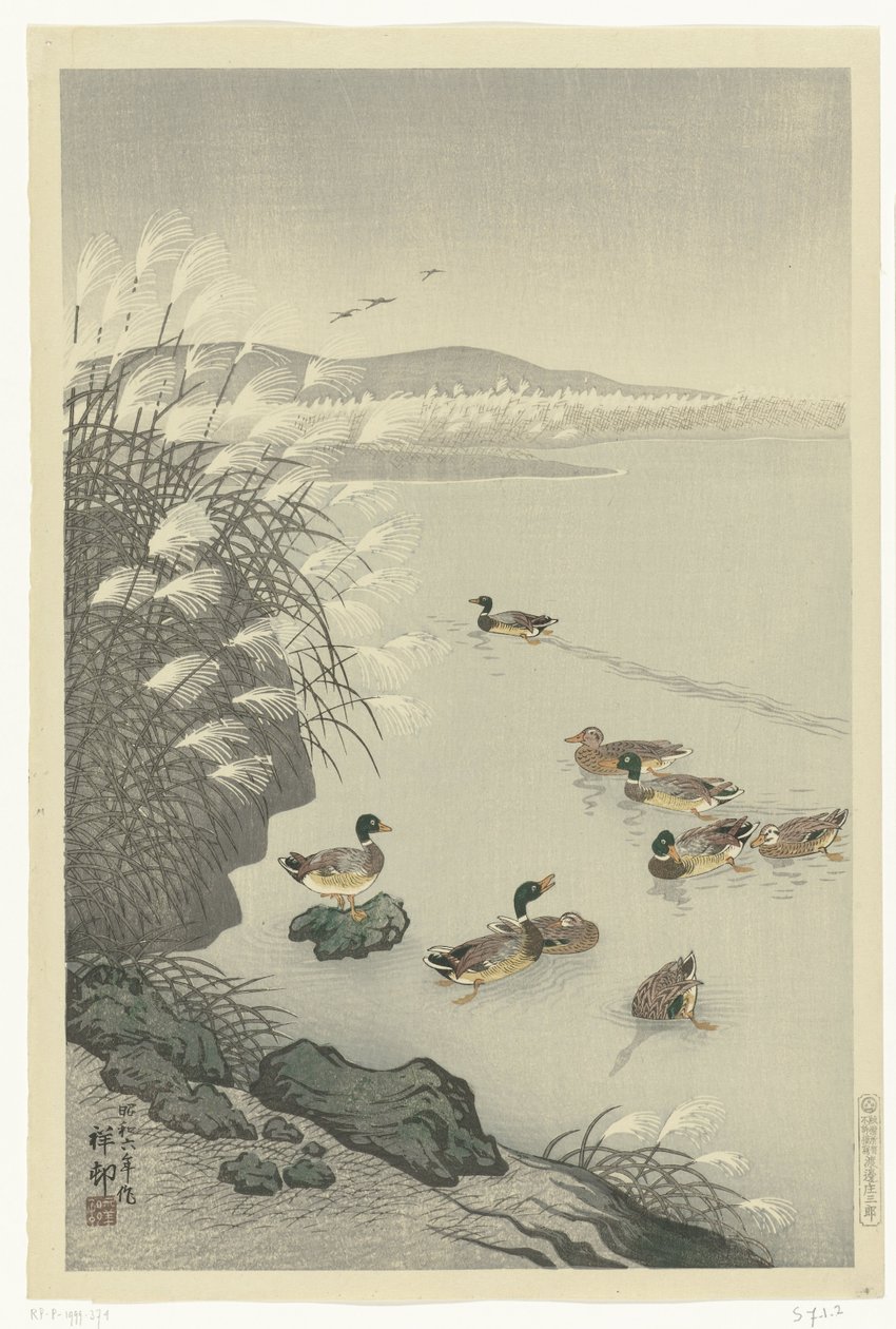 Ankor i vattnet av Ohara Koson