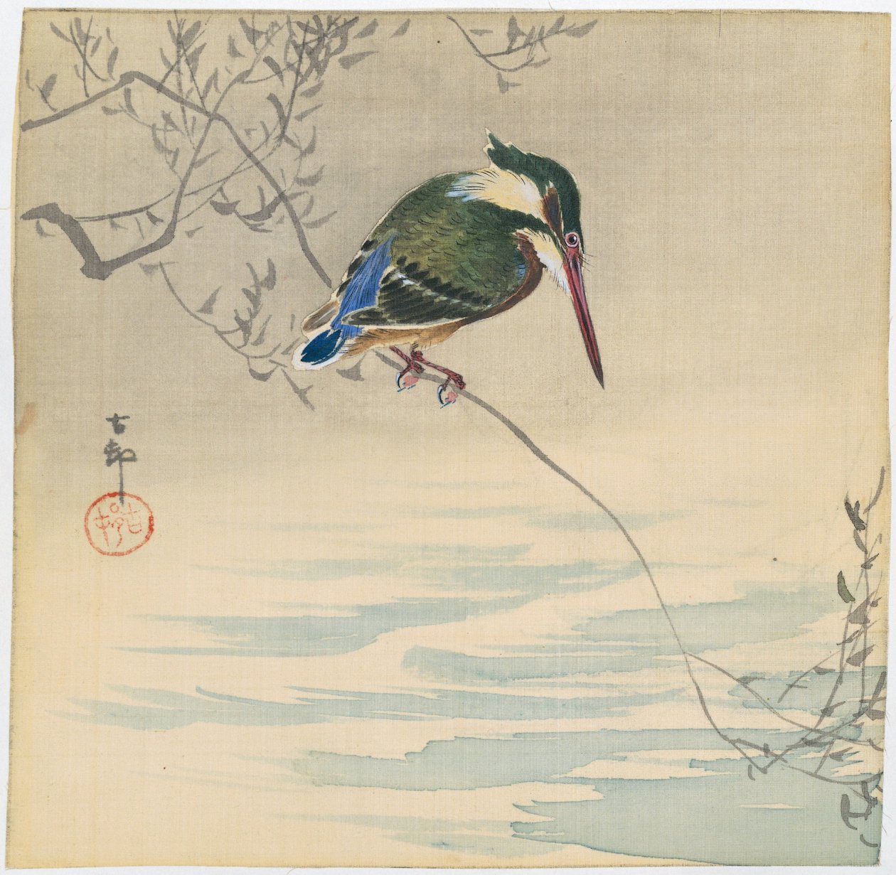 Kungsfiskare av Ohara Koson