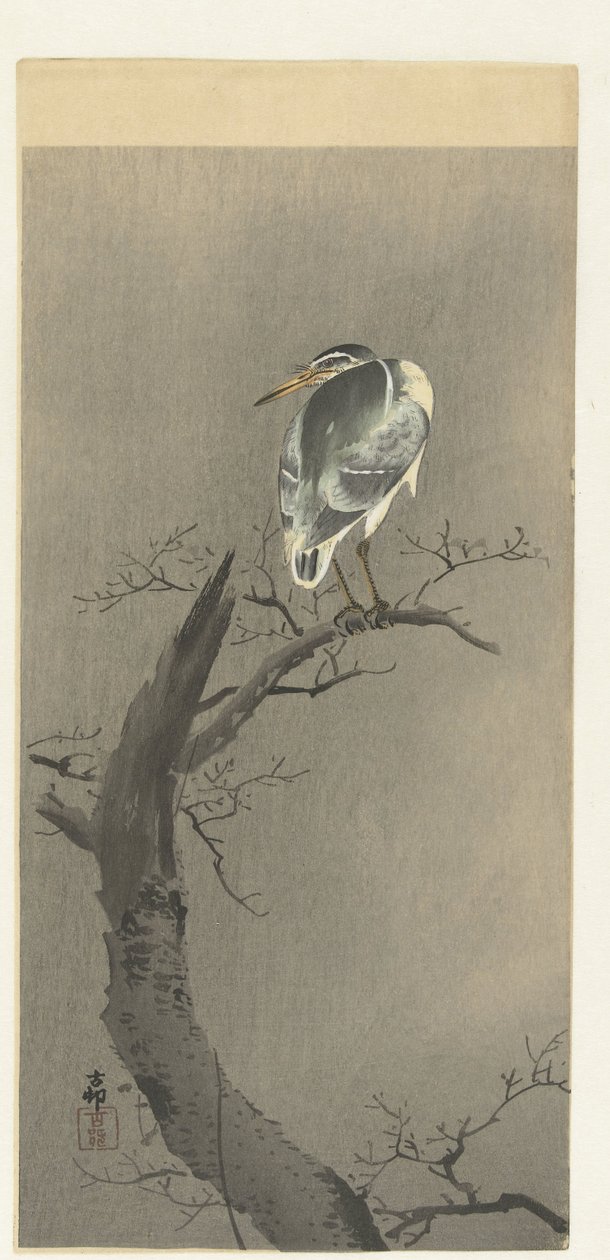 kvacksalvare på tak av Ohara Koson