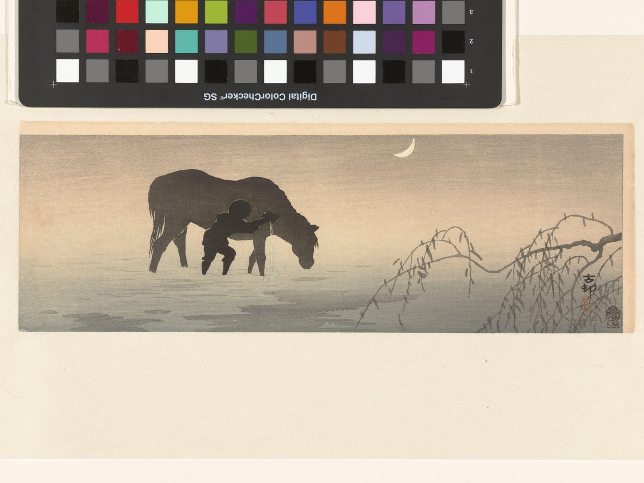 Man och häst av Ohara Koson