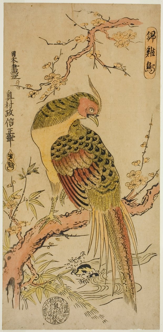 Guldfasan (Kinkeicho) av Okumura Masanobu