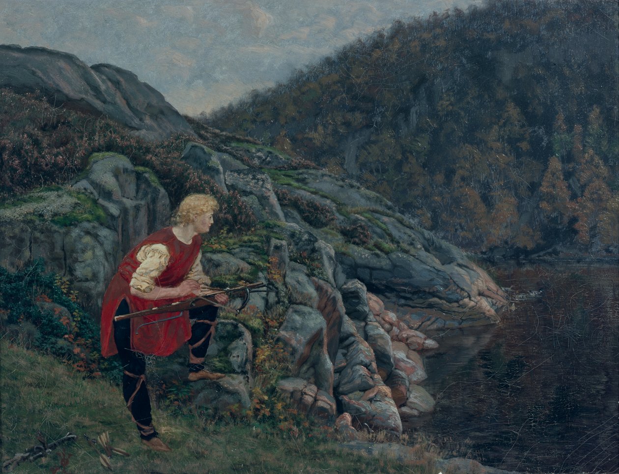 Ankjägare i Holskov av Olaf Isaachsen